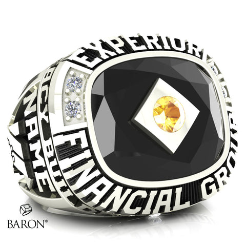 Experior Financial Ring - Design 3.1 (Black Stone)