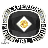 Experior Financial Ring - Design 3.1 (Black Stone)