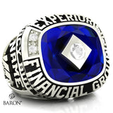 Experior Financial Ring - Design 3.2 (Blue Stone)