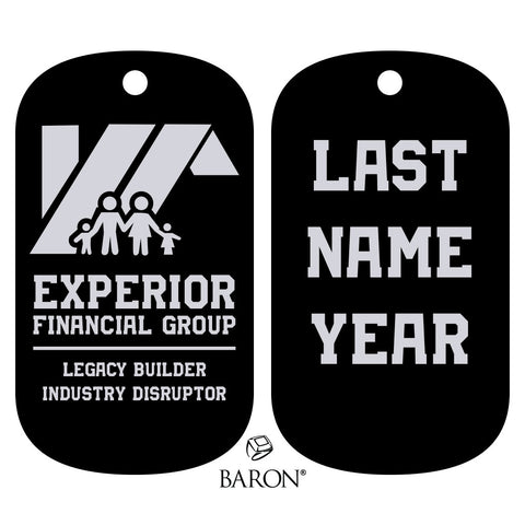 Experior Financial Dog Tags