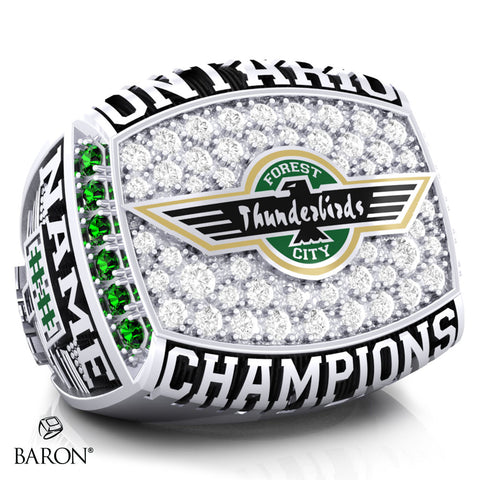 Forest City Thunderbirds U16 OSFL 2022 Championship Ring - Design 4.7