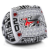 Guelph Gryphon Cheer Team Championship Ring - Design 1.4.B (All-Girls)