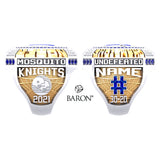 Kanata Knights Football 2021 Championship Ring - Design 4.5 (MOSQUITO)