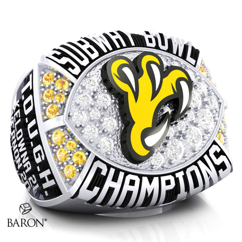 Kelowna Owls Secondary School 2021 Championship Ring - Design 1.2