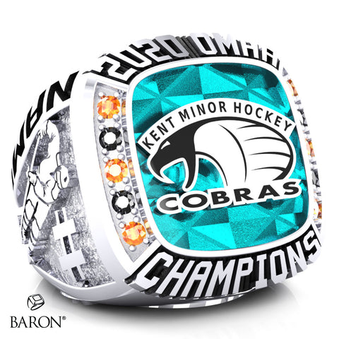 Kent Minor Hockey Cobras Championship Ring - Design 1.6
