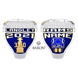 Langley Rams Football 2021 Championship Ring - Design 1.8