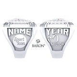 Milton Sports Hall of Fame Ring - Design 2.11