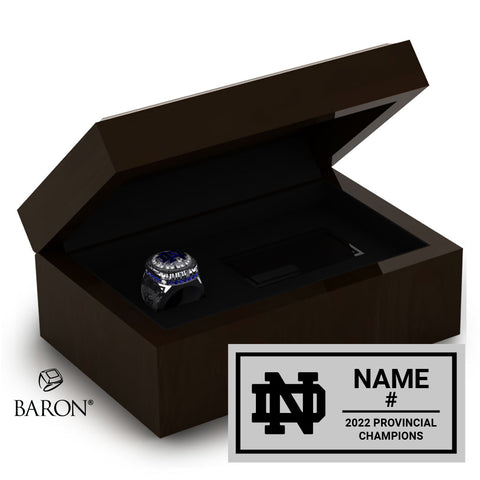 Notre Dame Jugglers Soccer 2022 Championship Ring Box
