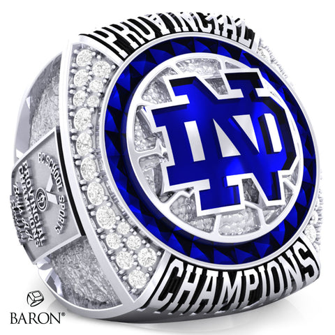 Notre Dame Jugglers Boys AA Soccer 2022 Championship Ring - Design 1.5