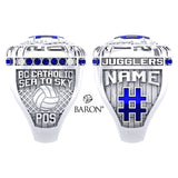 Notre Dame Jugglers Volleyball 2021 Championship Ring - Design 1.6