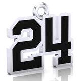 Belleville Peewee AE - OMHA Number Pendant (12mm x 17mm (per character))