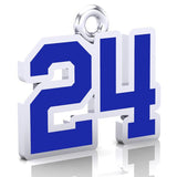 Dieppe Ridge Men's Fastball Number Pendant (12mm x 17mm (per character))