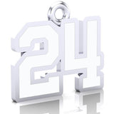 York Lions - OPFL - Varsity Number Charm ( 8mm x 10mm (per character)))