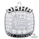 Championship OMHA Ring Top Pendant with Cubics - Design 2.3 (ALUMNI)