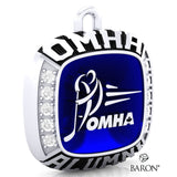 Championship OMHA  Ring Top Pendant with Glass Enamel - Design 2.4 (ALUMNI)