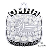 Championship OMHA Ring Top Pendant with Cubics - Design 1.5 (CHAMPIONS)