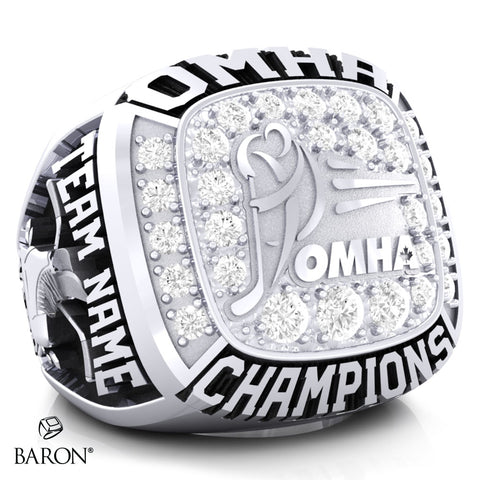 Championship OMHA  Ring with Cubics - Design 1.7 (Champions)