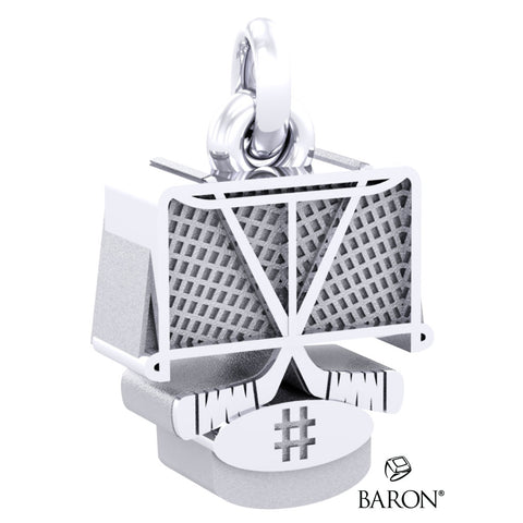 HOCKEY STICK & NET CHARM PENDANT
