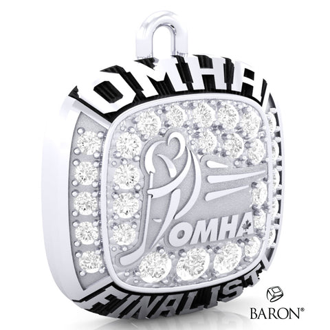 Championship OMHA Ring Top Pendant with Cubics - Design 5.3 (FINALIST)
