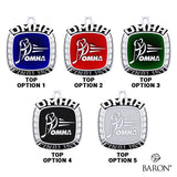 Championship OMHA  Ring Top Pendant with Glass Enamel - Design 5.4 (FINALISTS)