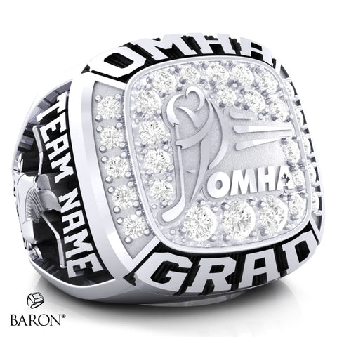 Championship OMHA Ring with Cubics - Design 3.1 (GRAD)