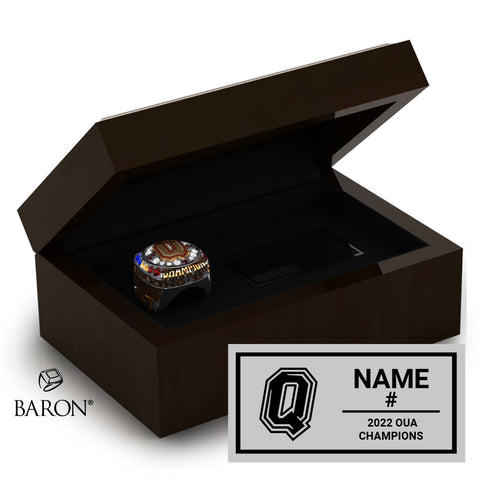 Queens University Baseball 2022 Championship Ring Box