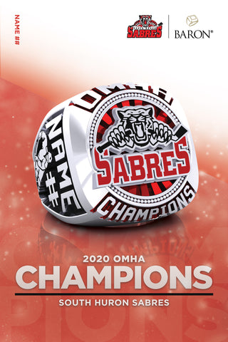 South Huron Sabres Championship Poster