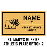 St. Marys Huskies Class Display Case