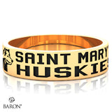 St. Marys Huskies Class Ring (Gold Durilium, 10KT Yellow Gold) - Design 10.2