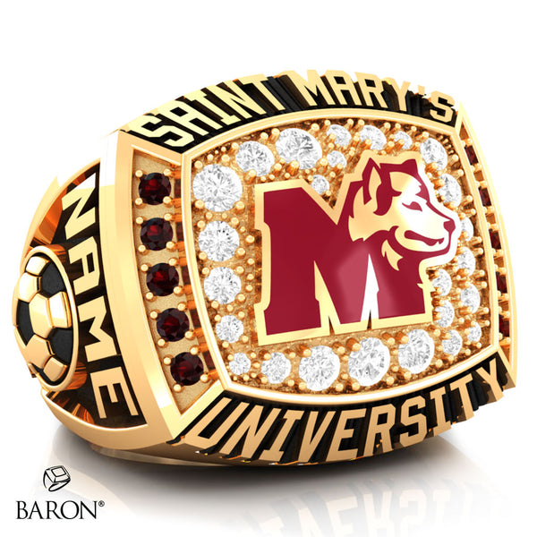 St. Mary's Huskies Athletic Ring (Gold Durilium/ 10kt Yellow gold) - Design 2.2