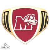 St. Mary's Huskies Athletic Shield Class Ring (Gold Durilium, 10kt Yellow Gold) - Design 3.2