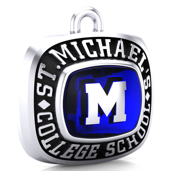 St. Michael's College School - Ring Top Pendant (Encrusted)