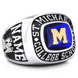 St. Michael's College School - Classic Style Ring (Encrusted)