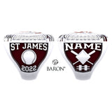 St. James Lions Baseball 2022 Championship Ring - Design 1.4