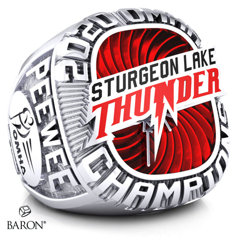 Sturgeon Lake Thunder- Peewee C Championship Ring - Design 2.1