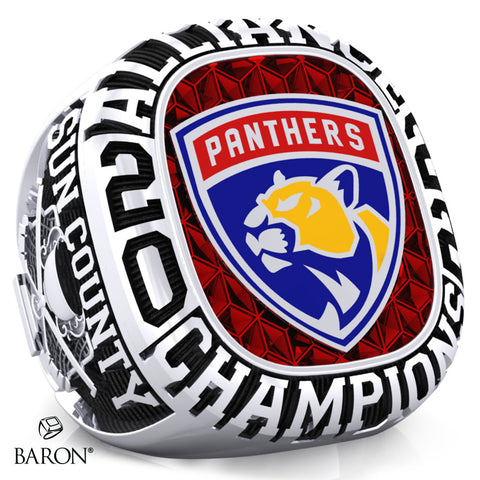 Sun County Panthers Hockey 2010 Championship Ring - Design 1.1