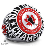 Team Canada Ball Hockey 2022-Order 2 Championship Ring - Design 1.1