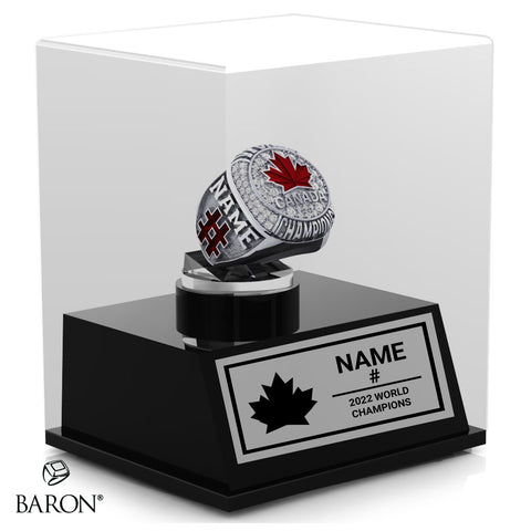 Team Canada Womens Ball Hockey Championship Display Case