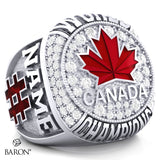 Team Canada Womens Ball Hockey Championship Ring - Design 1.2