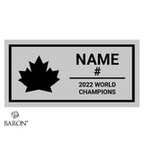 Team Canada Womens Ball Hockey Championship Ring Box