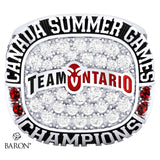 TEAM ONTARIO LACROSSE - Canada Summer Games Championship Ring - Design 1.4 - Durilium Small (Women's)