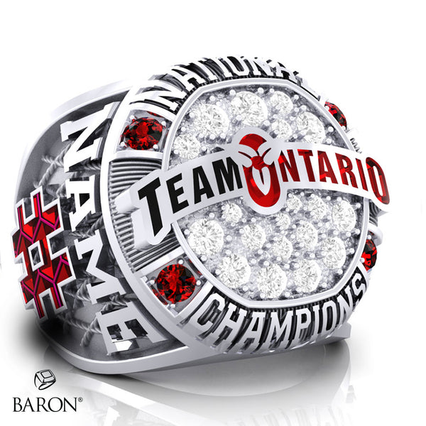 Team Ontario Lacrosse Championship Ring - Design 1.1