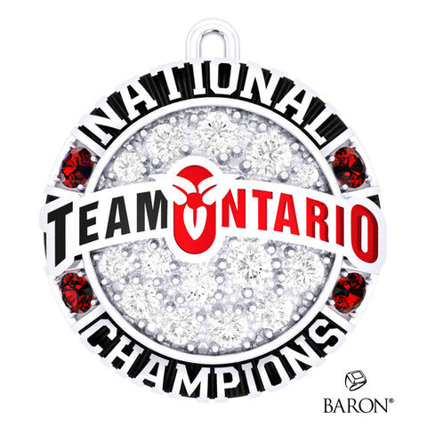 Team Ontario Lacrosse Championship Ring Top Pendant - Design 2.2