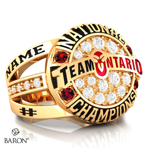 Team Ontario Lacrosse Championship Ring - Design 4.2