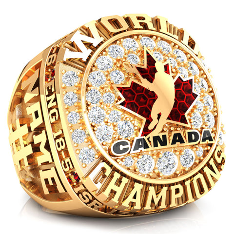 Team Canada Lacrosse Ring - Design 1.2 (Bulk Shipping)