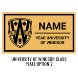 University of Windsor Class Display Case