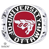 University of Ottawa Exclusive Class Ring (Durilium/Silver/10Kt White Gold) - Design 1.1