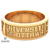 University of Ottawa Class Ring - 3111 (Gold Durilium, 10KT Yellow Gold) - Design 9.2