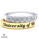 University of Windsor Stackable Class Ring Set - 3152 (10KT White and Yellow Gold)