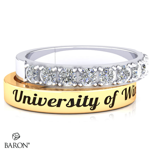 University of Windsor Stackable Class Ring Set - 3152 (10KT White and Yellow Gold)
